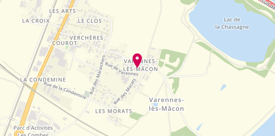 Plan de J.DUMAS - Sanitaire et Chauffage, Rue des Morats, 71000 Varennes-lès-Mâcon