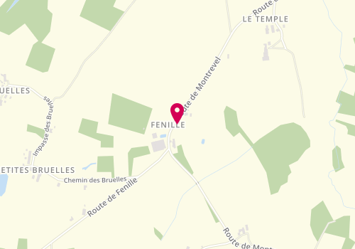 Plan de Fourneron Plomberie, 2168 Route de Montrevel, 01310 Saint-Martin-le-Châtel