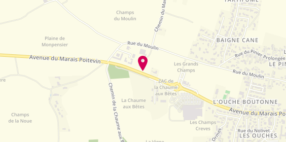 Plan de Pc Distribution, 542 avenue du Marais Poitevin, 79460 Magné