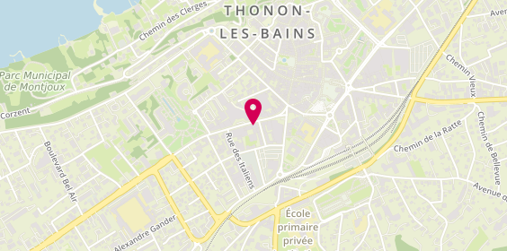 Plan de Les plombiers chauffagistes du chablais, 6 avenue du Général de Gaulle, 74200 Thonon-les-Bains