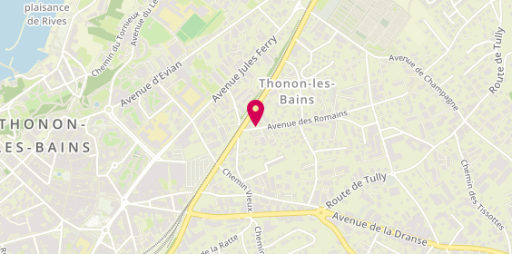 Plan de Kat Plomberie, 6 Avenue des Romains, 74200 Thonon-les-Bains
