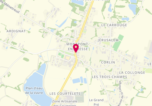 Plan de SARL Boudier Rollin, 520 Route de Louhans, 71470 Montpont-en-Bresse