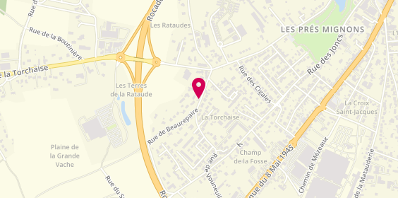 Plan de Lj Plomberie Chauffage, 45 Rue de Vouneuil, 86580 Vouneuil-sous-Biard