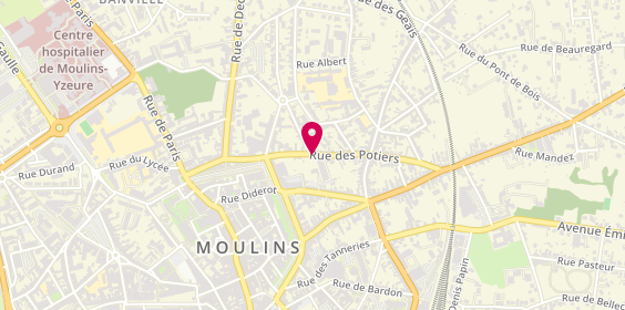 Plan de Rcplomberie, 52 Rue Potiers, 03000 Moulins