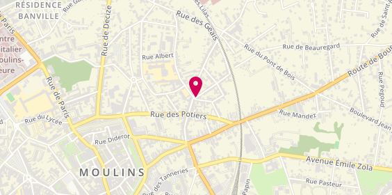 Plan de CHAPELIER Bruno, 4 Rue de la Paix, 03000 Moulins