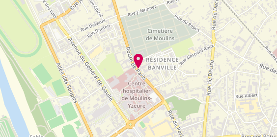 Plan de Gilet et Bernard, 92 Rue de Paris, 03000 Moulins