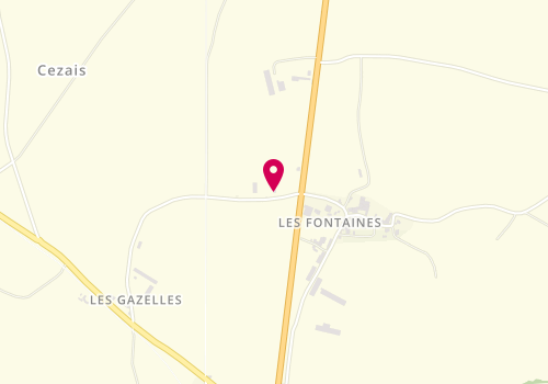 Plan de Didier Painsard - chauffage - plomberie - electricité à Cezais, Les Fontaines / la Chataigneraie, 85410 Cezais