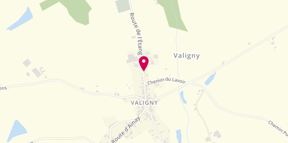 Plan de ANGEVIN Mathieu, 20 Route de l'Étang, 03360 Valigny