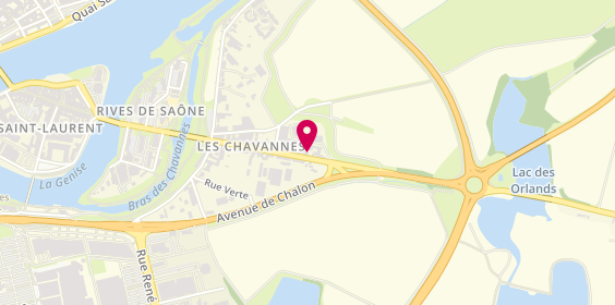 Plan de Romand Dépannage, 9 Rue des Chavannes, 71380 Saint-Marcel