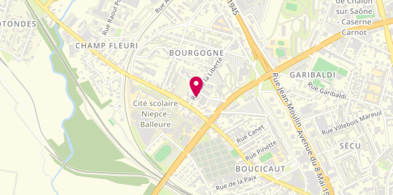 Plan de Pourprix, 15 Rue de la Liberté, 71100 Chalon-sur-Saône