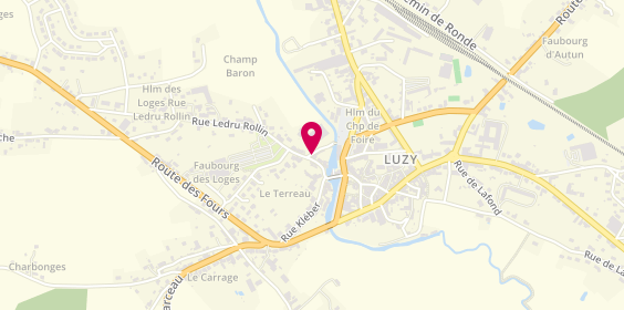 Plan de Philippe Andriot, 10 Bis Rue Ledru Rollin, 58170 Luzy