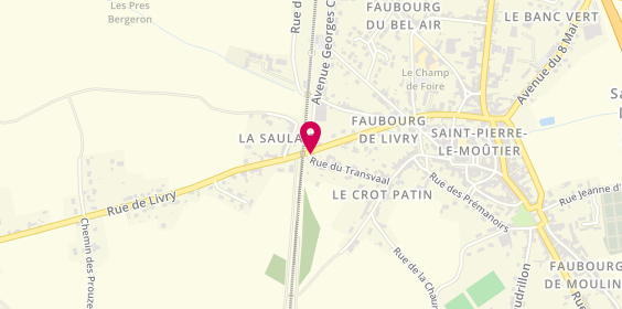 Plan de D.P.C Dépannage Plomberie Chauffage, 19 Rue de Livry, 58240 Saint-Pierre-le-Moûtier