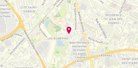 Plan de Domingos de Paiva, 12 Rue des Tuileries, 71100 Chalon-sur-Saône
