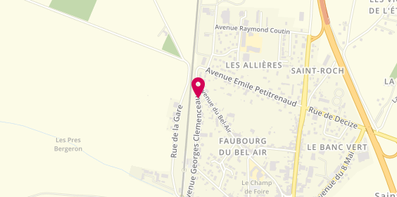 Plan de Etablissements Hiblot Ex Perraudin, 38 avenue Georges Clemenceau, 58240 Saint-Pierre-le-Moûtier