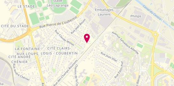 Plan de Patrick Pugeaut Dépannage, 21 Rue des Champs Roussots, 71100 Chalon-sur-Saône