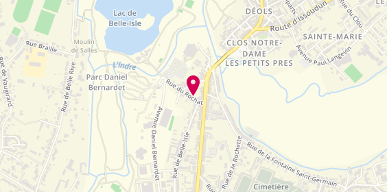 Plan de Etablissements Merot David, 14 Rue du Rochat, 36000 Châteauroux
