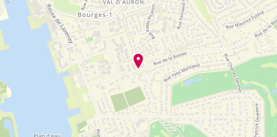 Plan de Etablissements Vaullerin, 206 Rue de la Rottee, 18000 Bourges