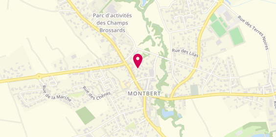 Plan de Andres Plomberie Chauffage, 3 Impasse de L&#039; Ognon, 44140 Montbert