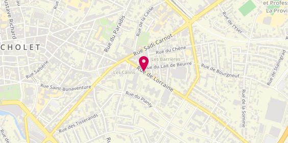 Plan de HERVOUET Jean, 48 Rue de Lorraine, 49300 Cholet