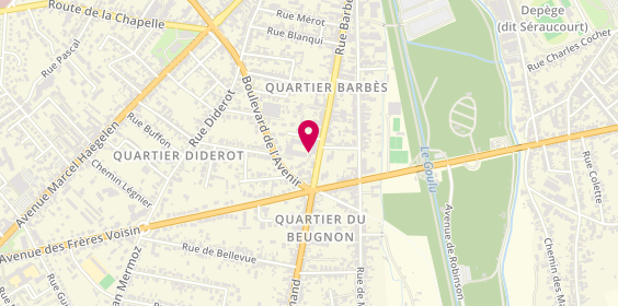 Plan de Giet Isolberri SAS, 156 Rue Barbès, 18000 Bourges