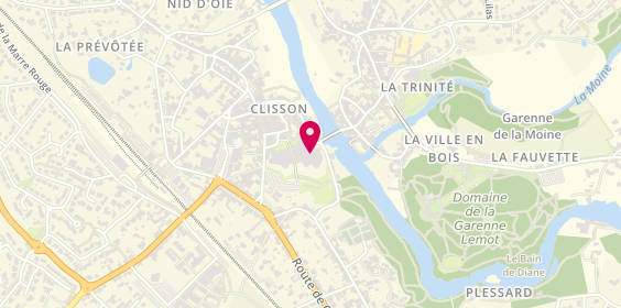 Plan de Clisson Maintenance Chauffage, Rue des Rosiers parc Industriel de Tabari, 44190 Clisson