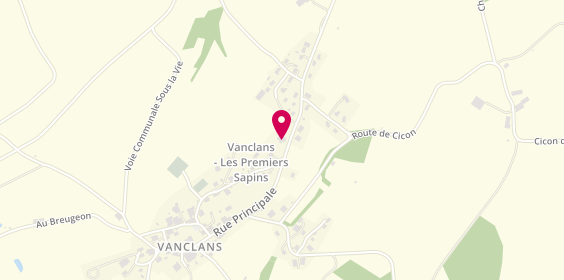 Plan de DREZET Christophe, Vanclans
10 Route des Fermes de Cicon, 25580 Les Premiers-Sapins