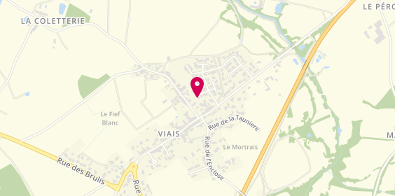 Plan de Psm Chauffage, 73 Rue des Sables parc d&#039;Activites de Viais, 44860 Pont-Saint-Martin