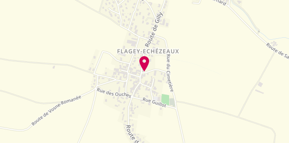 Plan de Rougelin Plomberie Chauffage, 1 Rue Notre Dame, 21640 Flagey-Echézeaux