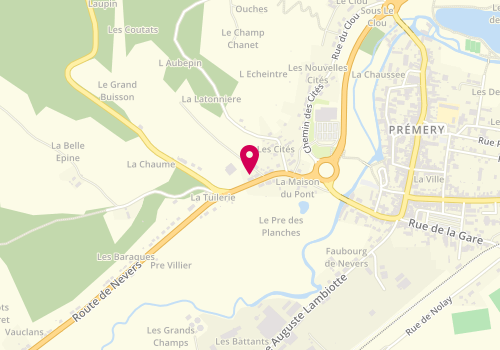 Plan de Entreprise Da Silva Lionel, 14 Route de Nevers, 58700 Prémery