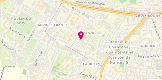 Plan de B.S Plomberie, 3 Rue Lucien Aubert, 44100 Nantes