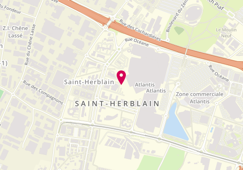 Plan de Ragueneau Sanitaire, 6 Rue des Compagnons, 44800 Saint-Herblain