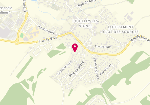 Plan de SAUNIER Christophe, 6 Rue Serre, 25115 Pouilley-les-Vignes