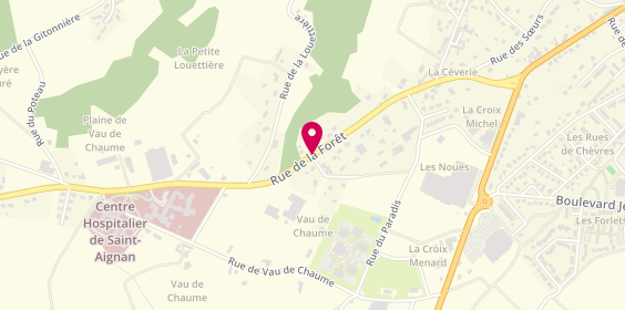 Plan de Rds Plomberie Chauffage, 655 Rue de la Foret, 41110 Saint-Aignan
