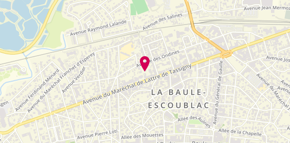 Plan de Ets Courdier Franck, 237 Avenue de Lattre de Tassigny, 44500 La Baule-Escoublac