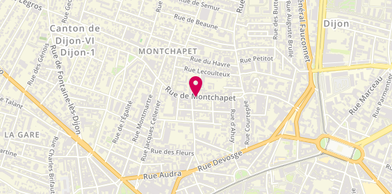 Plan de Bruno Riche Bien-Etre Habitat, 15 Rue de Montchapet, 21000 Dijon
