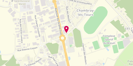 Plan de Les Compagnons, 104 Rue de l'Hippodrome, 37170 Chambray-lès-Tours