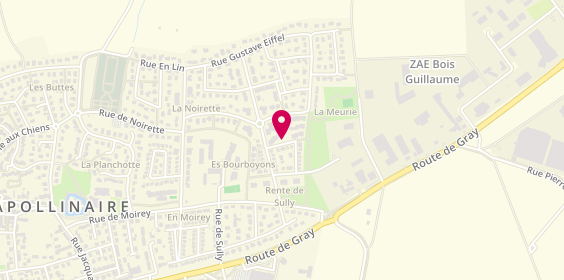 Plan de Monbat, 1 Rue en Clairvot, 21850 Saint-Apollinaire