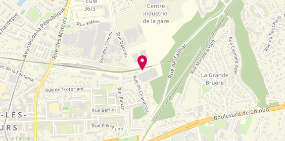 Plan de Joué Plomberie Chauffage, 22 Rue Chambray, 37300 Joué-lès-Tours