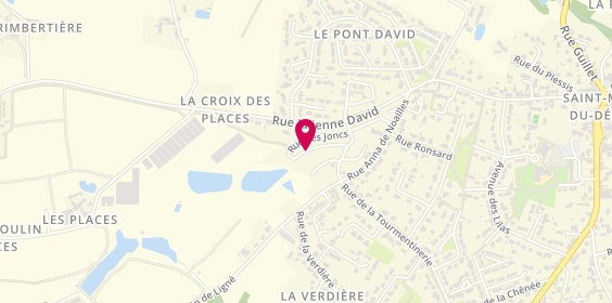 Plan de Delta Plomberie, 44 Rue des Joncs, 44850 Saint-Mars-du-Désert