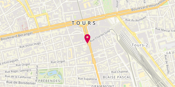 Plan de I.D.R 37, 7 avenue de Grammont, 37000 Tours