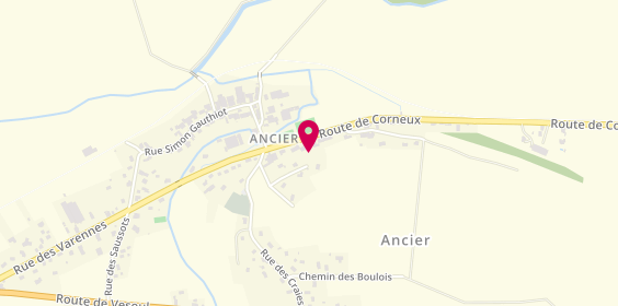Plan de Techni Chauffage, 12 Route de Corneux, 70100 Ancier