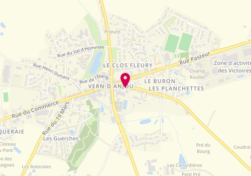 Plan de LOISEAU Stéphane, 10 Bis Rue la Fontaine, 49220 Erdre-en-Anjou
