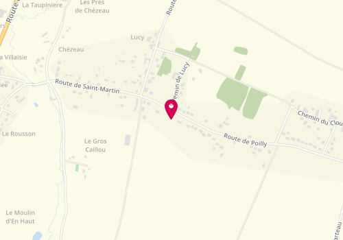 Plan de LABBE Francis, 875 Route de Poilly, 45500 Saint-Martin-sur-Ocre