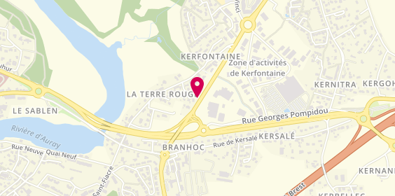 Plan de Les Ateliers d'Auray, 10 Rue Andre Ampère Zone de Kerfontaine, 56400 Pluneret