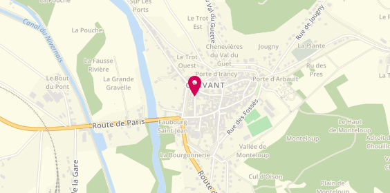 Plan de TAPIN Yannick, 14 Rue Bonnielle, 89460 Cravant