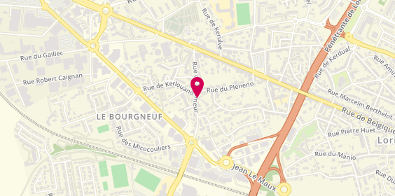 Plan de Mz Plomberie Chauffage, 24 Rue Ploemeur, 56100 Lorient