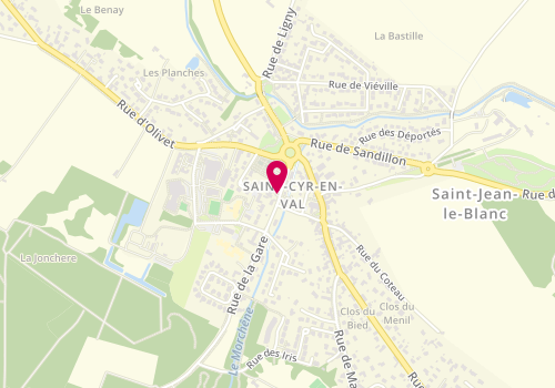 Plan de Ocana Plomberie Chauffage, 98 Gare, 45590 Saint-Cyr-en-Val