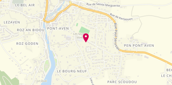 Plan de Aven Services Elec Plomberie, 40 Rue Louis Lomenech, 29930 Pont-Aven