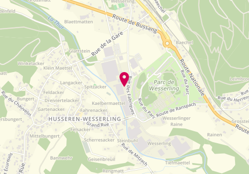 Plan de Schlienger, 15 Rue des Fabriques, 68470 Husseren-Wesserling