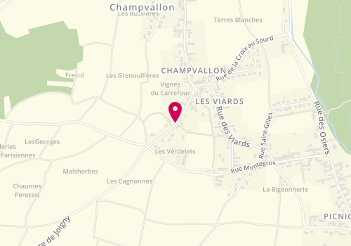 Plan de Snappe Régis, 13 Rue Vignes du Carrefour, 89710 Champvallon